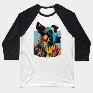 Sophisticated Suited Dog Art - Elevate Your Wardrobe with this Stylish Design! Baseball T-Shirt